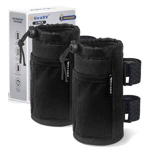 GearV Upgraded 2-Pack Universal Insulated Cup Holder for Bike, Golf Cart, Wheelc